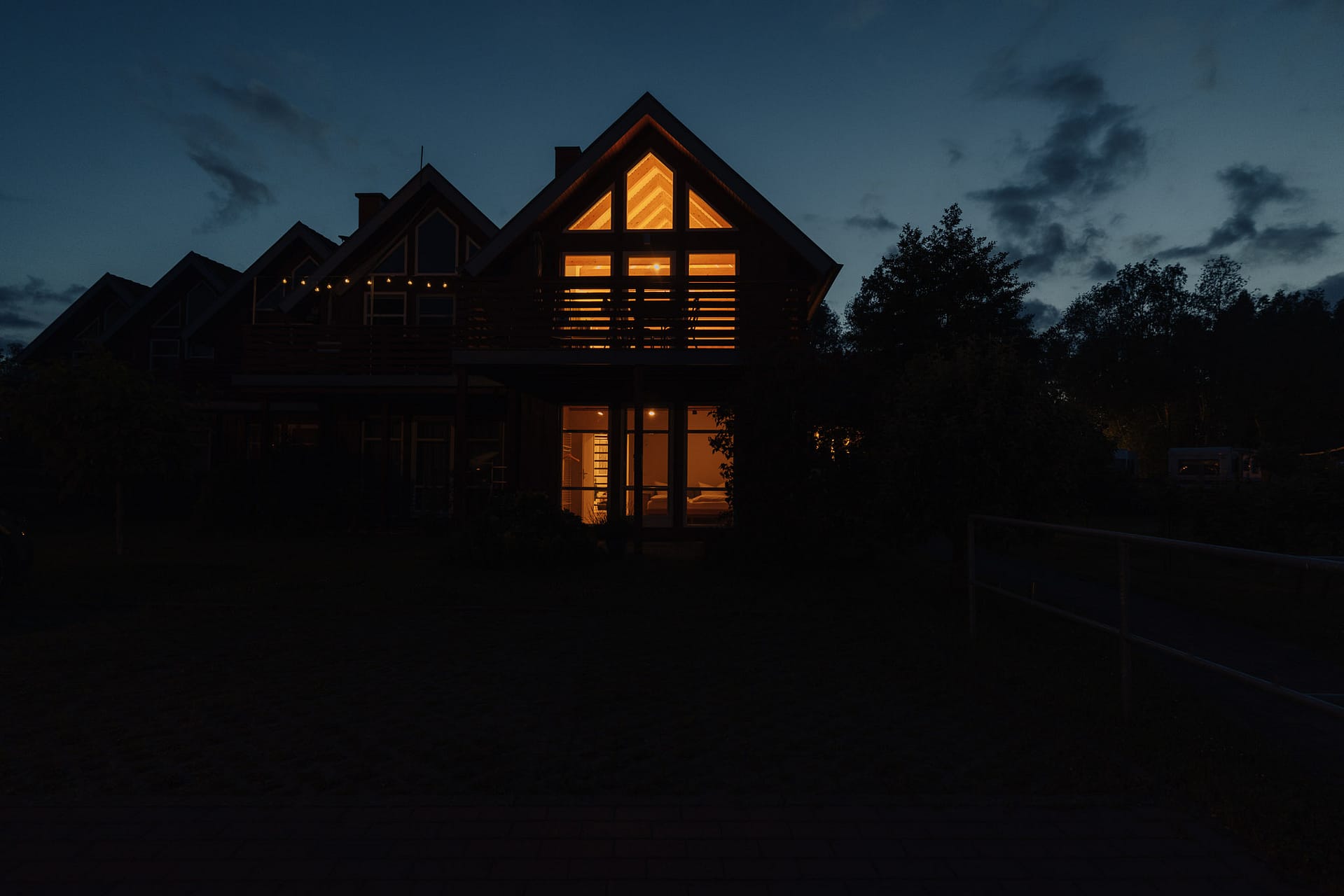 Eldehaus am Abend